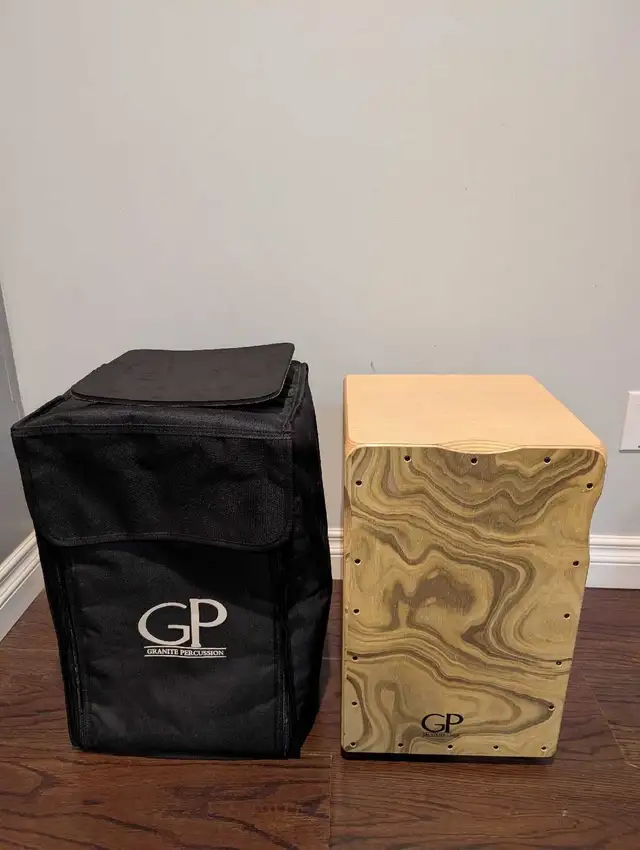 Granite Percussion Cajon with Bag & Seat Pad