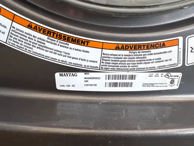Maytag Washer63008306070785122