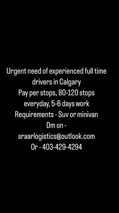 Urgent Delivery Driver Needed, View more