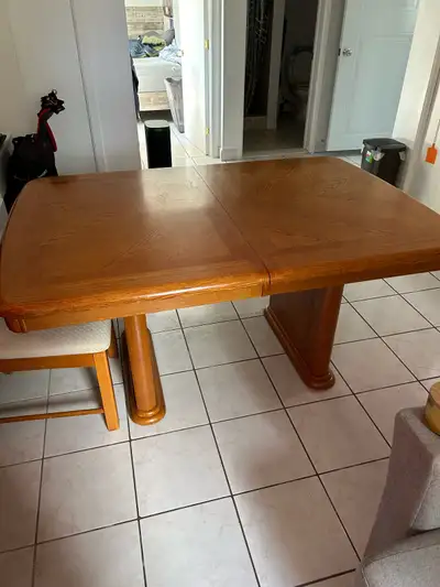 Table de cuisine en bois massif Beige., View more