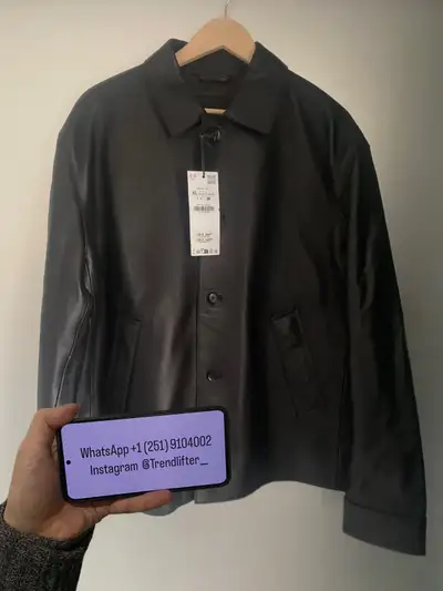 Zara real leather jacket, View more