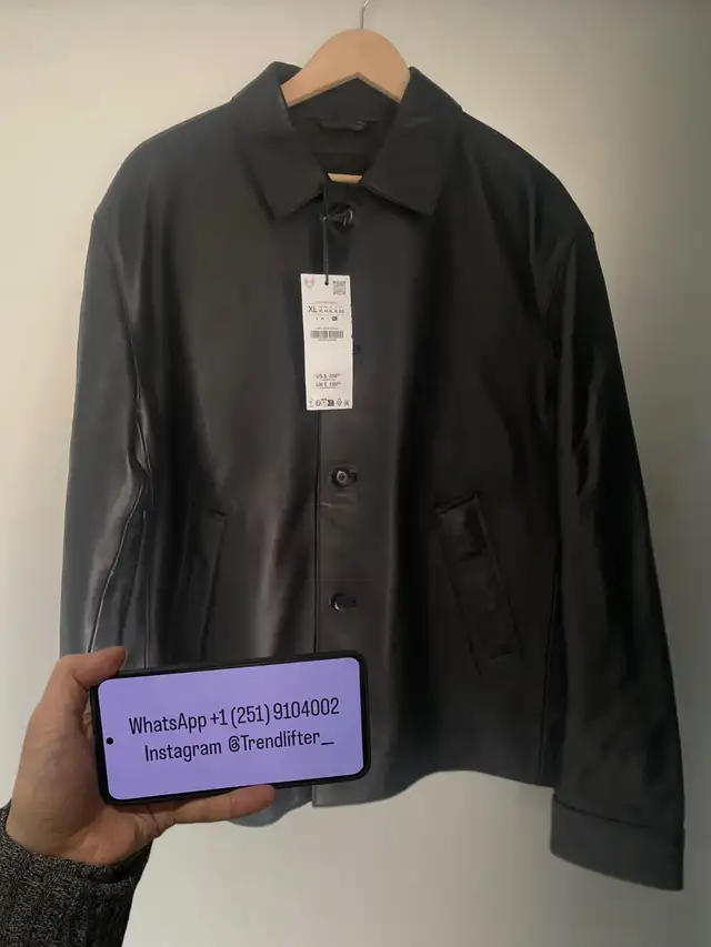 Zara real leather jacket in Men's in City of Toronto - Image 2
