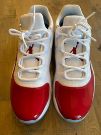 (100% New) Air Jordan 11 CMFT Low White/Gym Red-Black Men’s US11