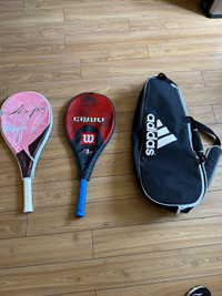 New his and hers tennis rackets 