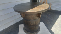 AUTHENTIC OAK BARREL TABLES  !  FREE DELIVERY  !