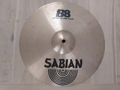 Sabian B8 series cymbals and hi hats., View more