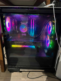 AMD 5800x - 3070 Water Cooled Gaming PC and Monitor