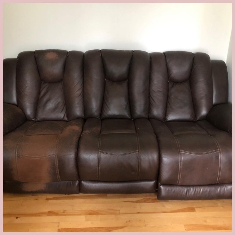 Divan électrique et inclinable 3 places tout en cuir Sofas et futons