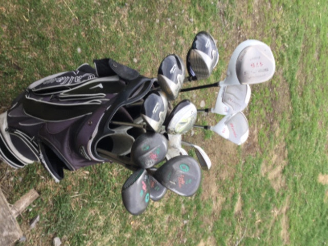 Golf clubs, bags,carts, grips and regripning tools tape etc. Golf