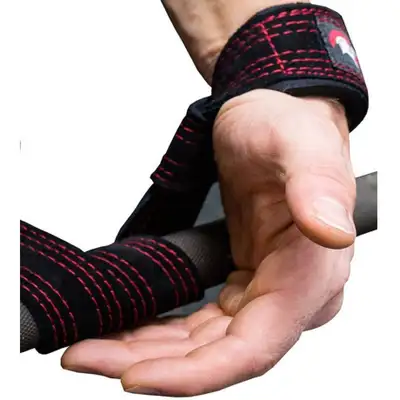 Dark Iron Fitness Weightlifting Leather Suede Lifting Wrist Stra, View more