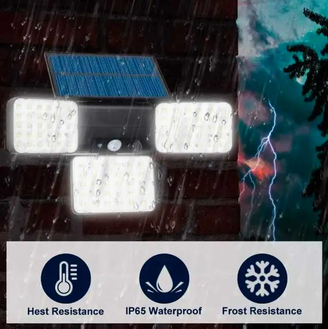 BNIB** Solar Lights Outdoor Motion Sensor Romote 90LED in Outdoor Lighting in Mississauga / Peel Region - Image 7