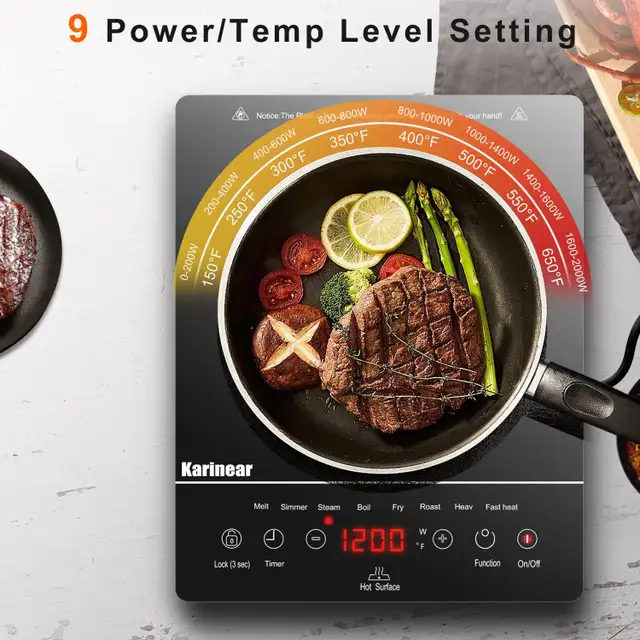 Karinear Portable Electric Cooktop Single Burner - 1800W in Stoves, Ovens & Ranges in Markham / York Region - Image 3