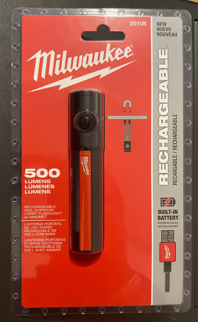 Milwaukee MIL-2011RRechargeable 500L EverydayCarry Flashlight in Power Tools in Abbotsford - Image 2