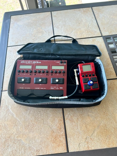 Bass Pedal Board w/ Zoom B3n and Zoom MS60b +, View more