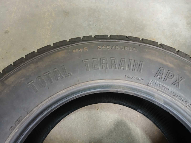 Motomaster Total Terrain APX 265/65R18 Tires (no rims) in Tires & Rims in Ottawa - Image 3