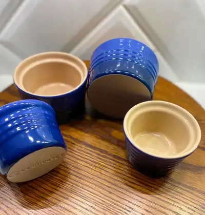 Le Creuset Stoneware Stackable Ramekins - Set of 4 in Indigo, View more