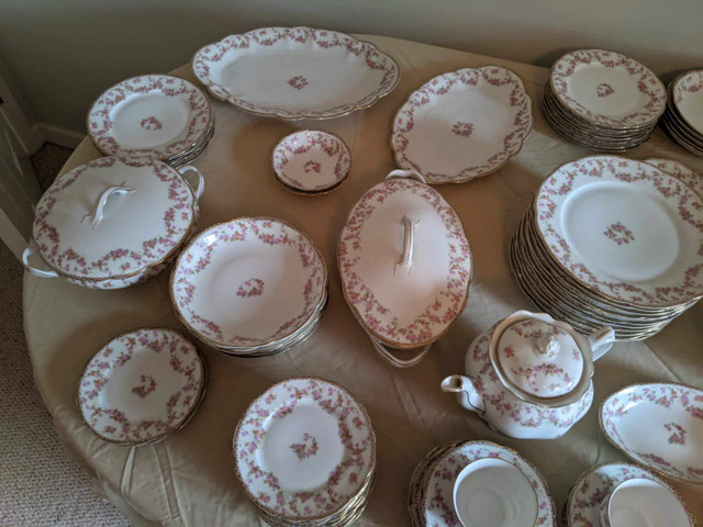 Bone China Bridal Rose 12 place setting set of dishes in Other in Delta/Surrey/Langley