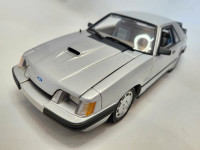 1984 Ford Mustang Foxbody SVO Silver 1:18 Diecast GMP Rare BNIB