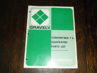 Gravely Convertible 7.6 Tractor Super series parts List