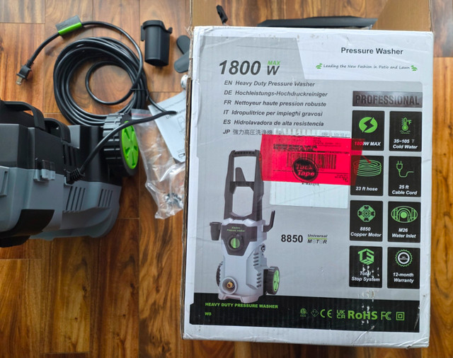 NEW Patoolio W8 Pressure Washer, 4500PSI 2.8 GPM in Outdoor Tools & Storage in City of Toronto - Image 4