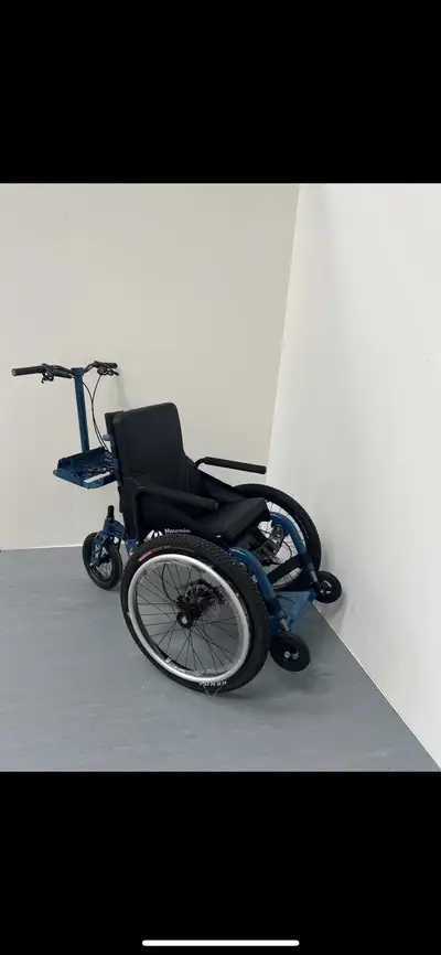 Bespoke mountain trike mobility device. Made in Great Britain.