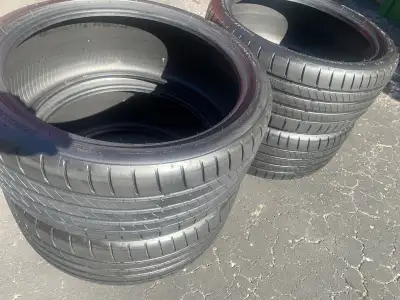 complete set of Bridgestone POTENZA s005 all season performance tires. $380 per set. Dot year 2024....