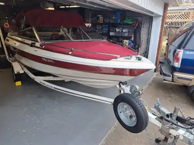 Well maintained, Model 16.8, Motor OMC 92 130HP, Trailer Shorelander 91 17FT, Cobra 2-wayMobile Radi...