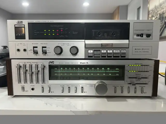 JVC cassette deck KD-V100 and JVC receiver R-S33 in Stereo Systems & Home Theatre in Mississauga / Peel Region - Image 2