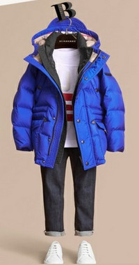 Burberry Children Down-filled Hooded Puffer Jacket *Brand New