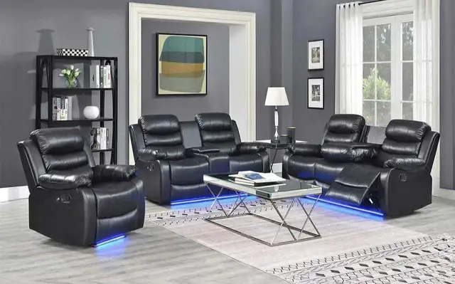 3+2+1 Reclining Sofa Set – Full Recliner Living Room Set in Couches & Futons in Peterborough - Image 3