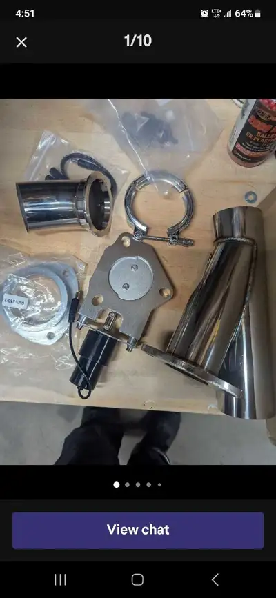 2 1/2 inch exhaust cutout with remote and dash switch never installed