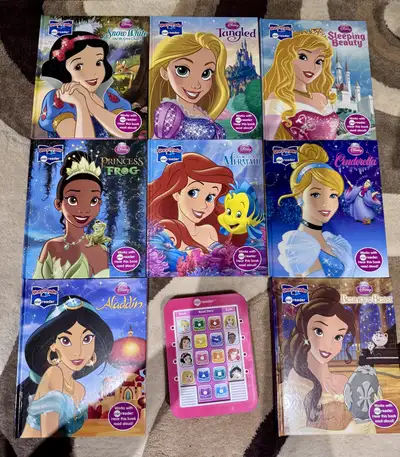 8 Disney Princess Books with Electronic Reader, View more