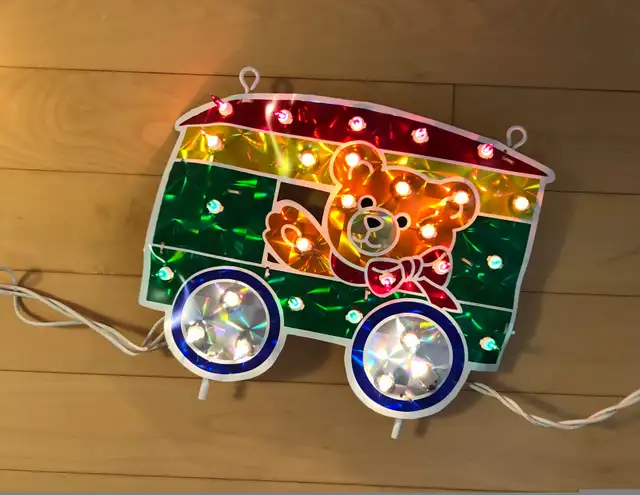 Light-Up Holographic Train Holiday Christmas Decoration in Other in City of Toronto - Image 7