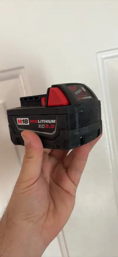 Milwaukee M18 RedLithium XC 5.0 Batteries – Like New, View more