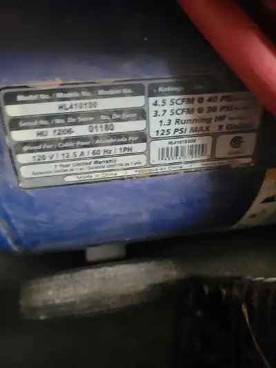 Campbell Hausfeld air compressor. , View more