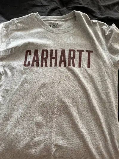 Light Grey Carhartt T-Shirt - Medium but fits like a large Dark Grey Scooby Doo T-Shirt - Large Toro...