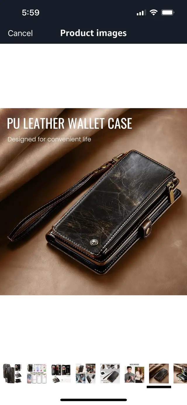 NEW-Defencase iPhone 16 Pro Wallet Case with Zipper in Cell Phone Accessories in Mississauga / Peel Region - Image 7