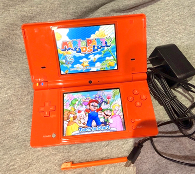 MODDED Nintendo DSi Orange【500+ Games & ALL Pokemon DS GBA GBC 】, View more