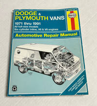 1971-1991 Dodge Plymouth Vans Haynes Repair Manual Guide