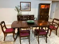 Antique dining set Make an offer - buffet hutch table chairs