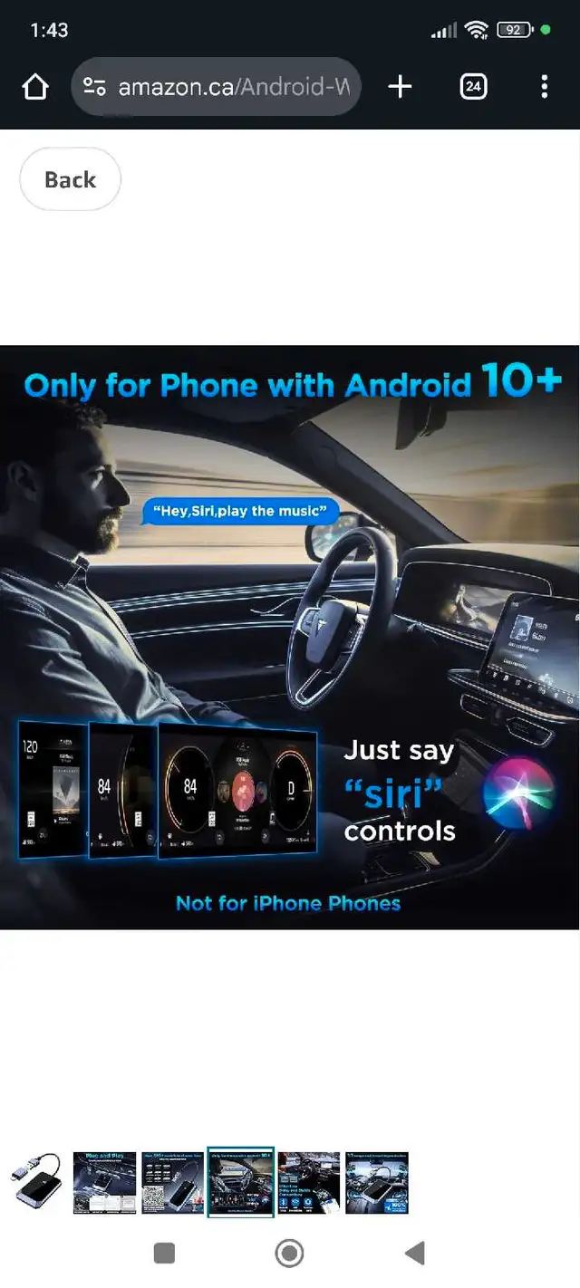 Android Auto Wireless Adapter for Factory Wired Android Auto - I62863727458179123