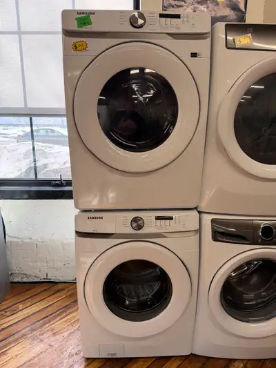  Samsung white washer dryer set, View more