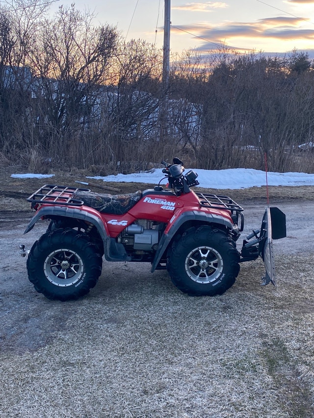 Honda Foreman 400 with snow plow ATVs Ottawa Kijiji
