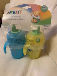 Avent 2 pack magic sippy cups 12 m+ Philips toddler