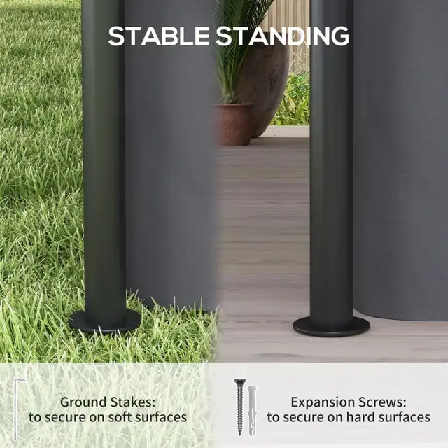 10' x 13' Outdoor Gazebo with Curtains and Solar-Powered LED Lig in Patio & Garden Furniture in Markham / York Region - Image 10