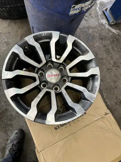 Used GMC 18" alloy rims. Retail for new is $1000.00 each. I'll take $1000.00 total for all 4.