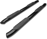 Ram Crew Cab Truck: 5" Oval Step Bars | Running Boards (black)