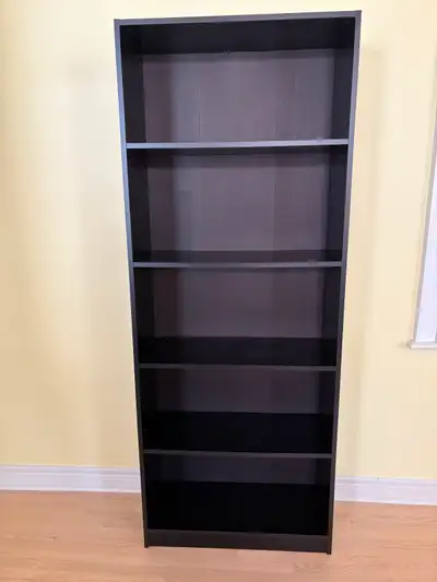 Black Bookcase - 5 Shelves, View more