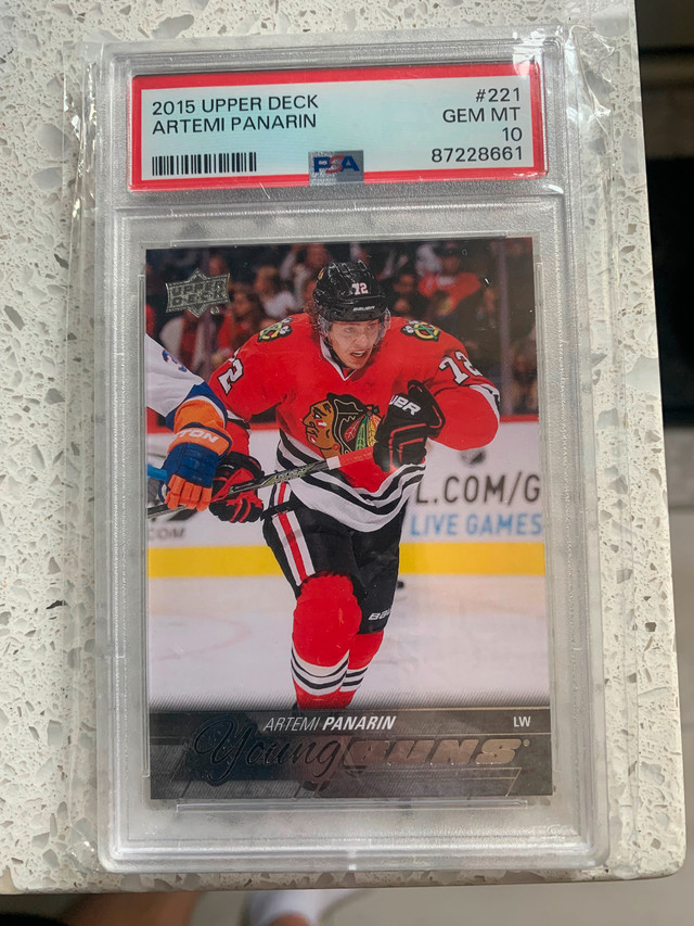 Artemi Panarin young gun hockey card in Arts & Collectibles in Kitchener / Waterloo