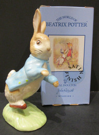 JOHN BESWICK SATIN FINISH "PETER RABBIT" FIGURINE, NEW IN BOX